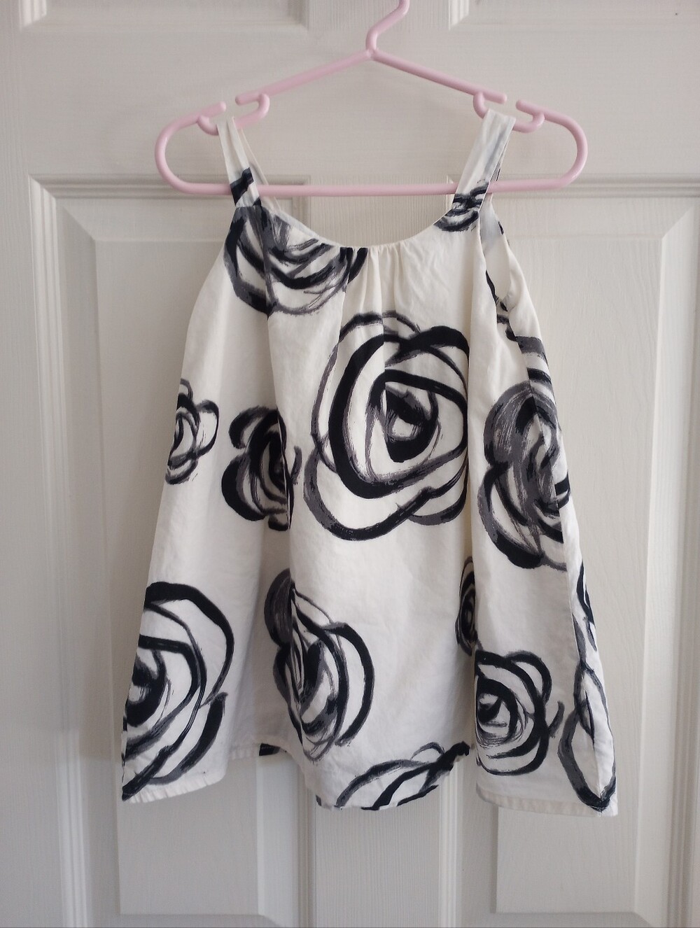 Baby Gap Havana Rose Dress Cream With Black Florals